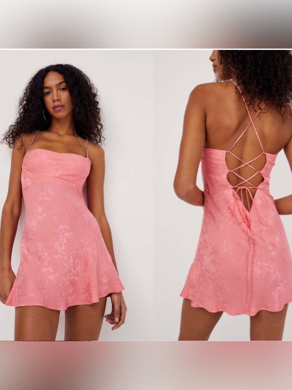 Nwt For Love And Lemons Gabrielle Mini Dress Size Large